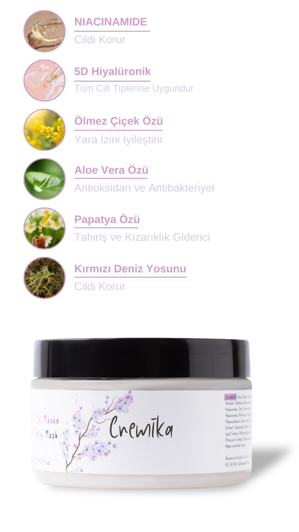 Ölmez Çiçek Özlü Jel Maske 250 ml - Görsel 3